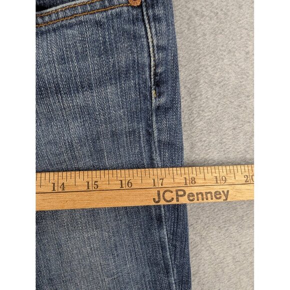 VTG Lucky Brand Zoe Jeans Womens 6 Blue Flare Bootcut Distressed Made USA Denim - Picture 5 of 16